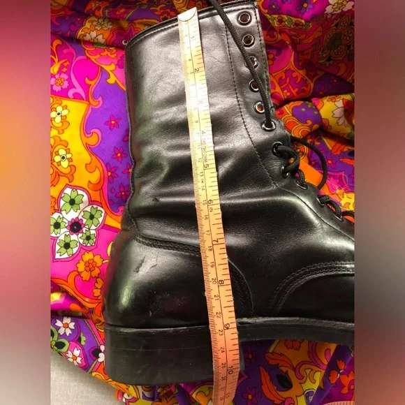 Men's (Unisex) Army Combat Drill 12 Hole Lace Up Boots - Picture 16 of 16